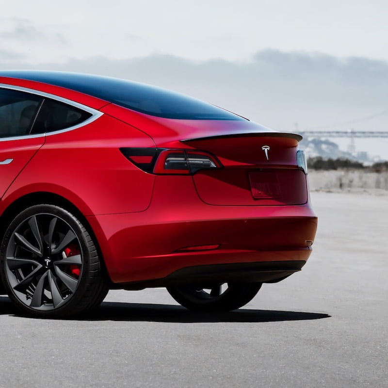 Tesla model 3 carbon fiber spoiler
