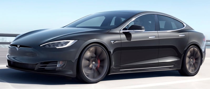 Tesla model S long range plus 647 km