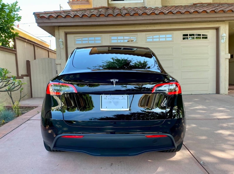 Tesla model y black on black 3