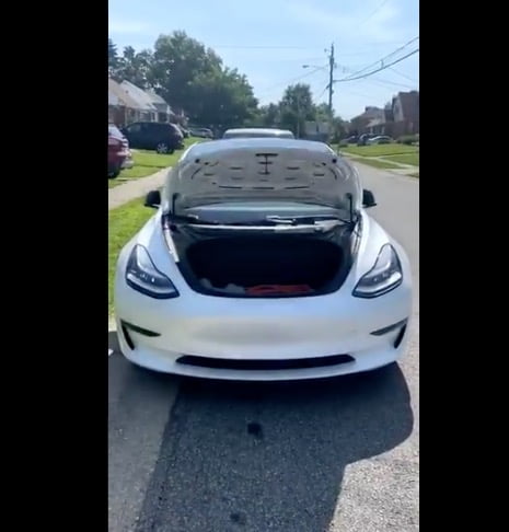 Tesla model 3 frunk ios 14