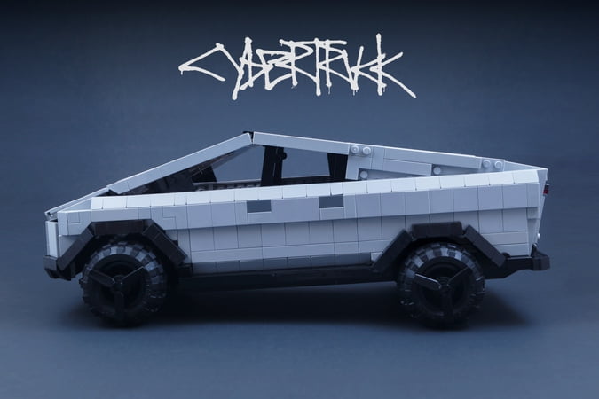 Tesla cybertruck lego