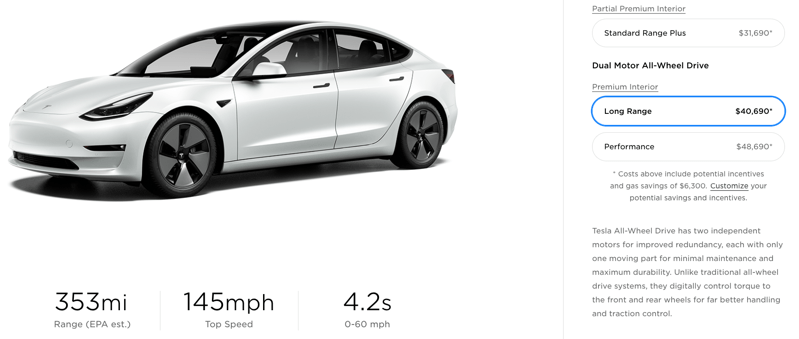 Tesla model 3 refresh