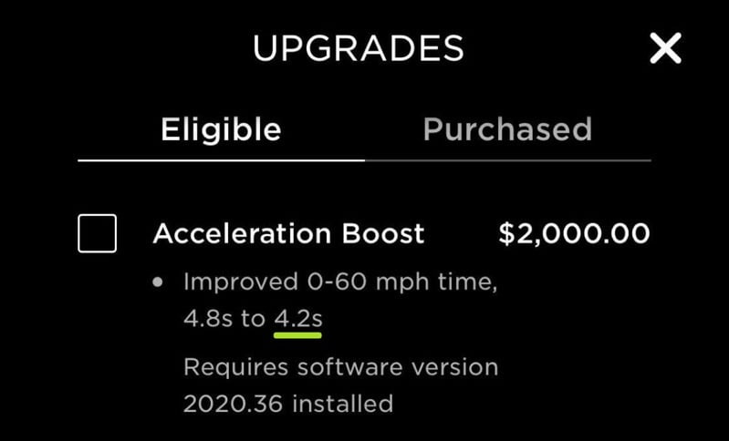 Model y new accelleration boost