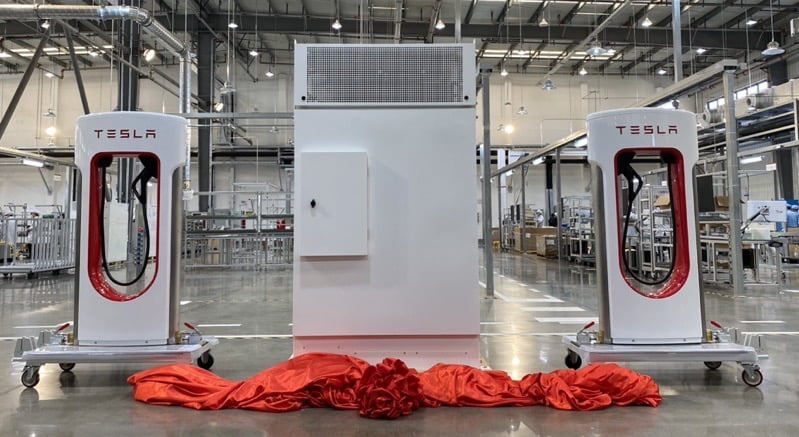 Tesla supercharger factory shanghai