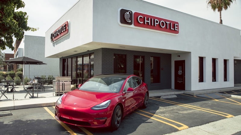 Chipotle 2021 Tesla Model 3 Award Car