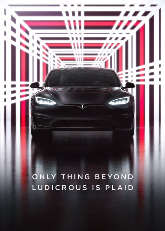 Tesla model s event plaid