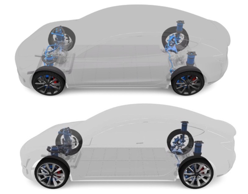 Tesla Model 3, Model Y ‘Air Suspension’ Images Found in Firmware