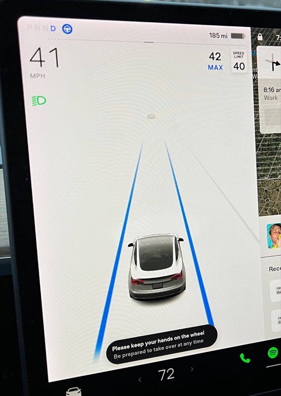 Tesla autopilot icon change