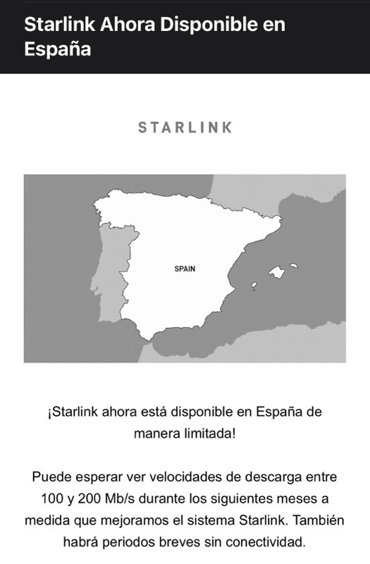 Starlink spain