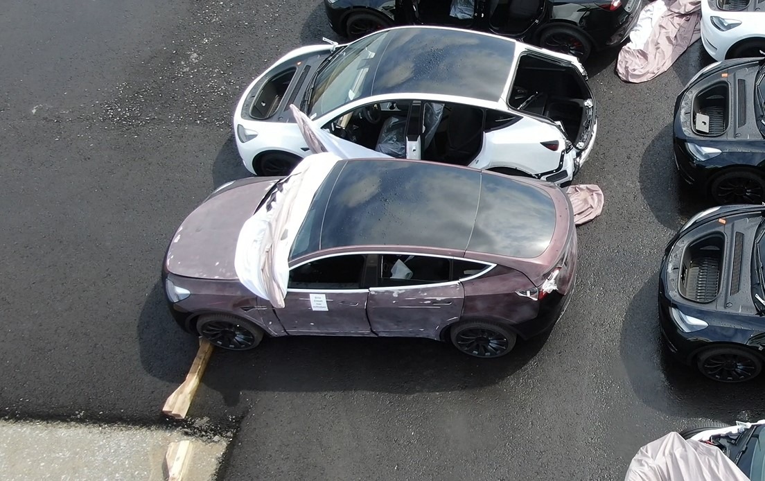 Tesla Spotted Paint Testing New 'Deep Crimson' Color at Gigafactory Berlin  