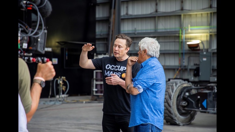 Elon musk jay leno s garage