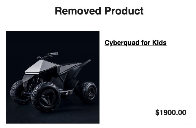 cyberquad for kids removed
