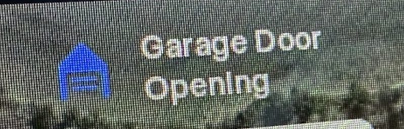 garage door opening