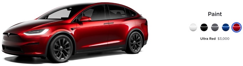 model x ultra red paint