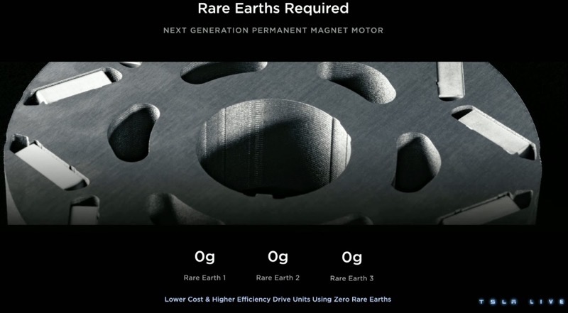 next drive unit rare earth