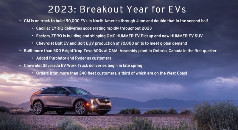2023 GM EV sales