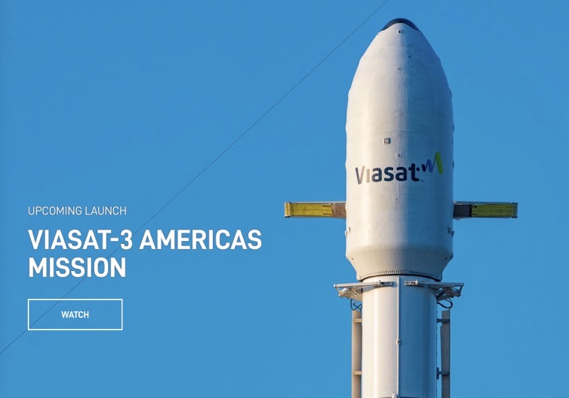 spacex viasat launch falcon heavy