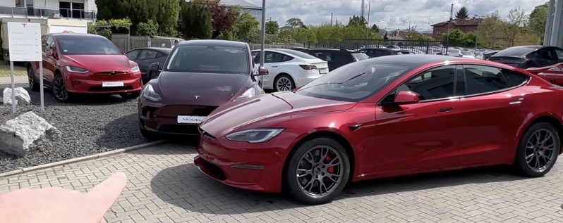 tesla red compared