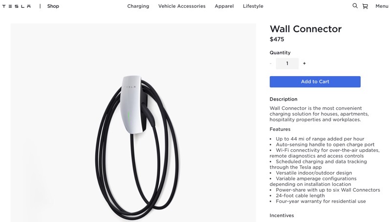 tesla wall connector price increase