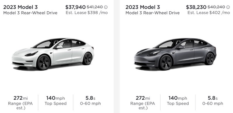 model 3 existing inventory