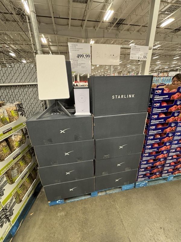 Starlink Kits Now Sold at Costco USA, Canada and UK 