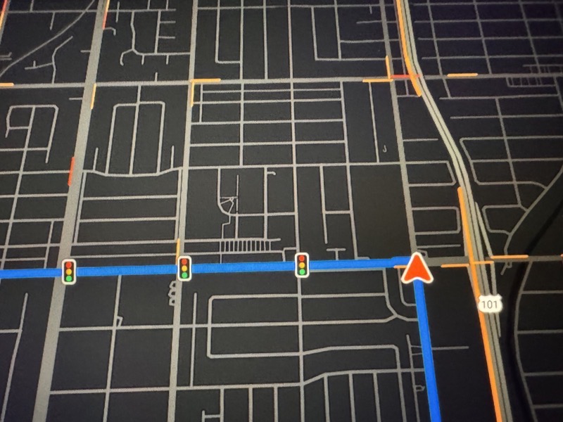 Tesla maps traffic icons
