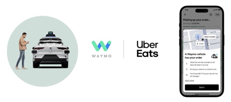 uber eats waymo